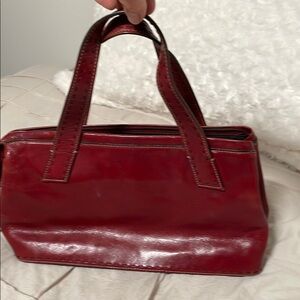 Fossil Elegant Red Leather Handbag